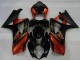 Beste Suzuki GSXR 1000 Motorrad Verkleidung 2007-2008 - Schwarz Orange