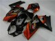 Beste Suzuki GSXR 1000 Motorrad Verkleidung 2007-2008 - Schwarz Orange