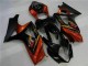 Beste Suzuki GSXR 1000 Motorrad Verkleidung 2007-2008 - Schwarz Orange