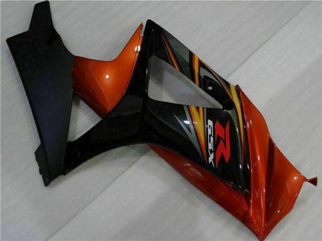 Beste Suzuki GSXR 1000 Motorrad Verkleidung 2007-2008 - Schwarz Orange