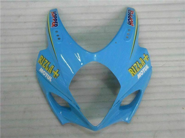 Beste Suzuki GSXR 1000 Motorrad Verkleidung Kit 2007-2008 - Blau Gold Schwarz Rizla