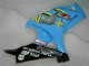 Beste Suzuki GSXR 1000 Motorrad Verkleidung Kit 2007-2008 - Blau Gold Schwarz Rizla