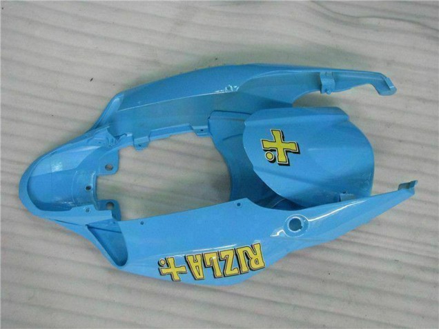 Beste Suzuki GSXR 1000 Motorrad Verkleidung Kit 2007-2008 - Blau Gold Schwarz Rizla