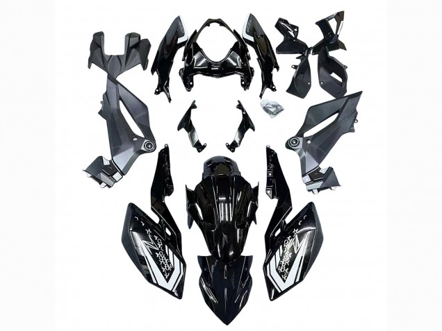 Beste Kawasaki Z400 Motorrad Verkleidung 2018-2024 - Glanzendes Schwarz
