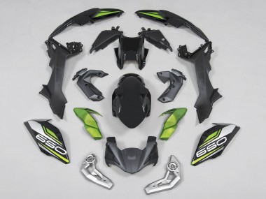 Beste Kawasaki Ninja Z650 Motorrad Verkleidung 2017-2019 - Schwarz Grun Silber