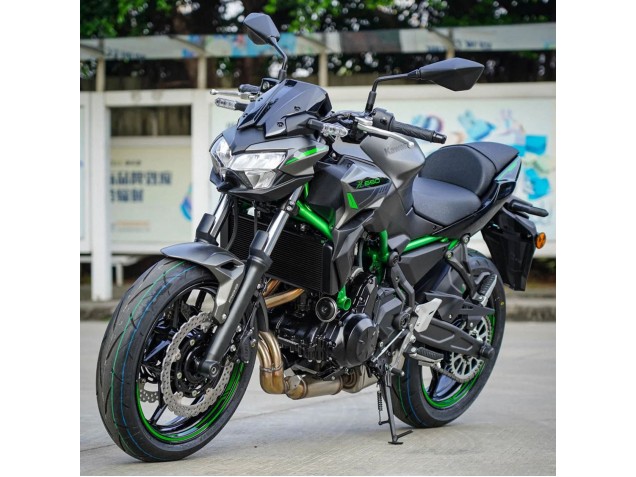 Beste Kawasaki Ninja Z650 Motorrad Verkleidung 2020-2023 - Schwarz Grun