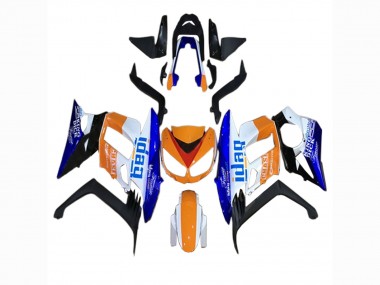 Beste Kawasaki Z1000SX Motorrad Verkleidung 2010-2016 - Orange Weiss Blau Schwarz