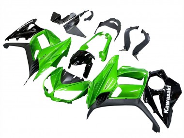 Beste Kawasaki Z1000SX Motorrad Verkleidung 2010-2016 - Glanzendes Schwarz Matt Schwarz Grun