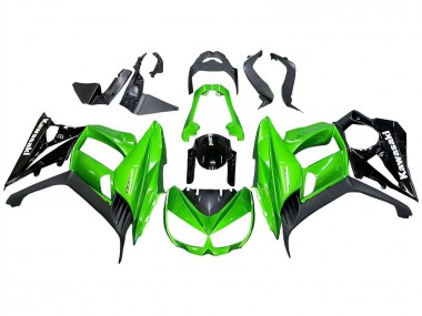 Beste Kawasaki Z1000SX Motorrad Verkleidung 2010-2016 - Glanzendes Schwarz Matt Schwarz Grun