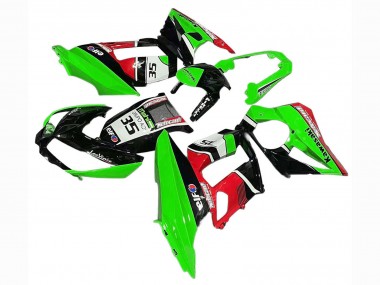 Beste Kawasaki Z1000SX Motorrad Verkleidung 2010-2016 - Grun Rot Glanzendes Schwarz Elf 35