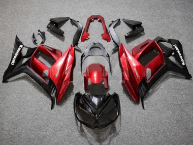Beste Kawasaki Z1000SX Motorrad Verkleidung 2010-2016 - Rot Glanzendes Schwarz