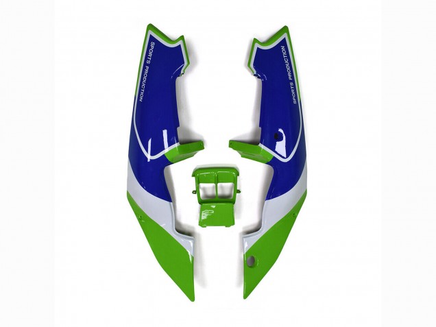 Beste Kawasaki ZXR250 Motorrad Verkleidung 1989-1990 - Grun Weiss Blau