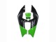 Beste Kawasaki ZXR250 Motorrad Verkleidung 1989-1990 - Grun Glanzendes Schwarz Elf Touch4 Bridgestone
