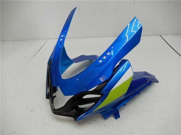 Beste Suzuki GSXR 1000 Motorrad Verkleidung Kit 2009-2016 - Blau Grun Weiss