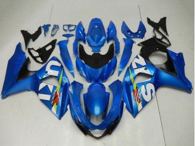 Beste Suzuki GSXR 1000 Motorrad Verkleidung Kit 2009-2016 - Blau Grun Weiss