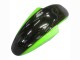 Beste Kawasaki ZZR600 Motorrad Verkleidung 1998-2003 - Grun Glanzendes Schwarz Flamme