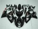 Beste Suzuki GSXR 1000 Motorrad Verkleidung 2009-2016 - Glanzendes Schwarz Rot Leuchtfeuer Motul