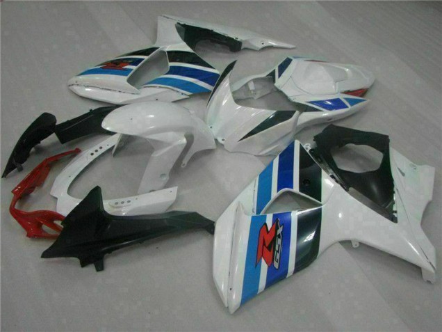 Beste Suzuki GSXR 1000 Komplette Abs Verkleidung 2009-2016 - Weiss Blau Schwarz