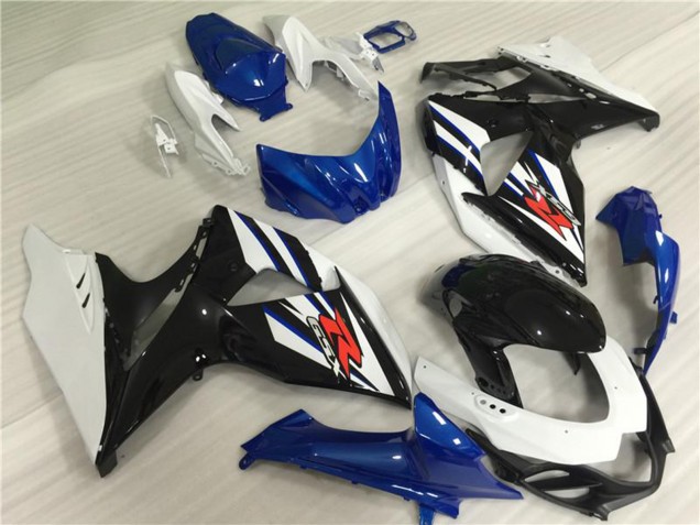 Beste Suzuki GSXR 1000 Komplette Abs Verkleidung Kit 2009-2016 - Weiss Blau Schwarz