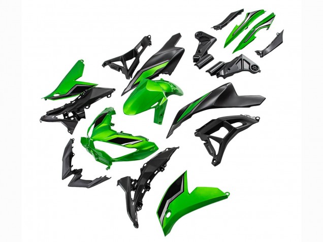 Beste Kawasaki Versys 650 Motorrad Verkleidung 2022-2025 - Grun Glanzendes Schwarz