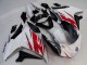 Beste Yamaha FZ6R Motorrad Verkleidung 2009-2015 - Weiss Rot Schwarz