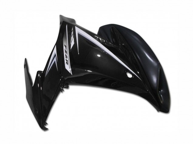 Beste Yamaha FZ6R Motorrad Verkleidung 2009-2015 - Glanzendes Schwarz Weiss