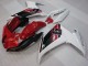Beste Yamaha FZ6R Motorrad Verkleidung 2009-2015 - Rot Weiss Schwarz 6