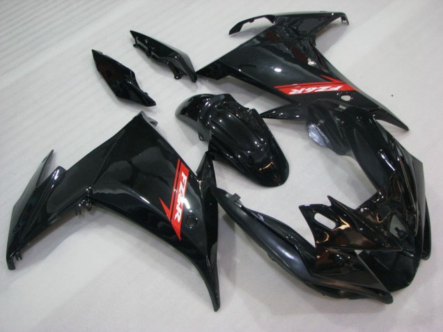 Beste Yamaha FZ6R Motorrad Verkleidung 2009-2015 - Glanzendes Schwarz Rot