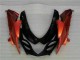 Beste Suzuki GSXR 1000 Motorrad Verkleidung 2009-2016 - Orange Glanzendes Schwarz