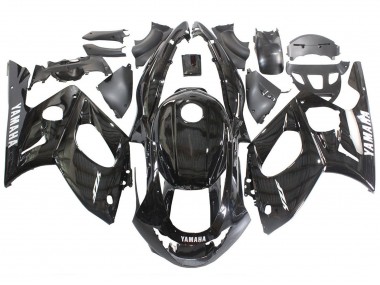 Beste Yamaha YZF600R Thundercat Motorrad Verkleidung 1996-2007 - Glanzendes Schwarz