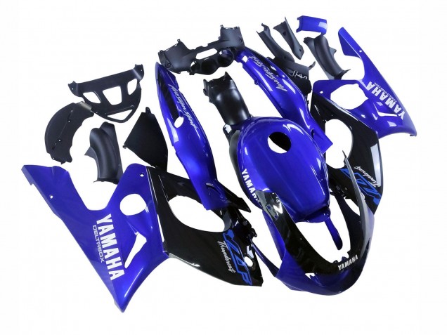 Beste Yamaha YZF600R Thundercat Motorrad Verkleidung 1996-2007 - Blau Glanzendes Schwarz