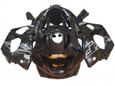 Beste Yamaha YZF600R Thundercat Motorrad Verkleidung 1996-2007 - Glanzendes Schwarz Chameleon
