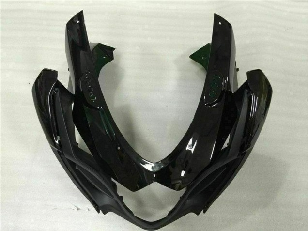 Beste Suzuki GSXR 1000 Motorrad Verkleidung 2009-2016 - Glanzendes Schwarz Matt Schwarz