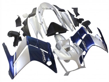 Beste Yamaha FJR1300 Motorrad Verkleidung 2001-2006 - Dunkel Blau Silber