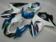 Beste Suzuki GSXR 1000 Abs Verkleidungen Kit 2009-2016 - Weiss Blau Schwarz