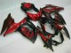 Beste Suzuki GSXR 1000 Motorrad Verkleidung 2009-2016 - Rot Glanzendes Schwarz