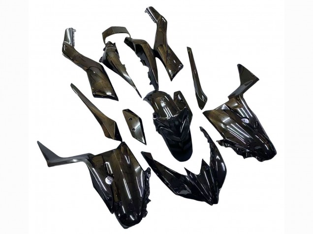 Beste Yamaha XMAX300 Motorrad Verkleidung 2017-2021 - Glanzendes Schwarz