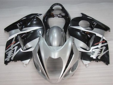 Beste Suzuki GSXR 1300 Hayabusa Motorrad Verkleidung 1996-2007 - Silber Schwarz