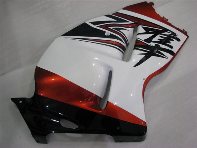 Beste Suzuki GSXR 1300 Hayabusa Motorrad Verkleidung 1996-2007 - Weiss Orange Schwarz