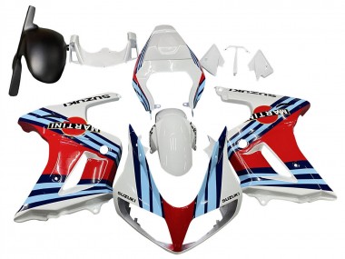 Beste Suzuki SV650 Motorrad Verkleidung 2003-2013 - Weiss Rot Blau Martini
