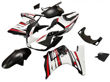 Beste Suzuki SV650 Motorrad Verkleidung 2003-2013 - Weiss Rot Schwarz