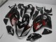Beste Suzuki GSXR 1300 Hayabusa Motorrad Verkleidung 2008-2020 - Glanzendes Schwarz Rot