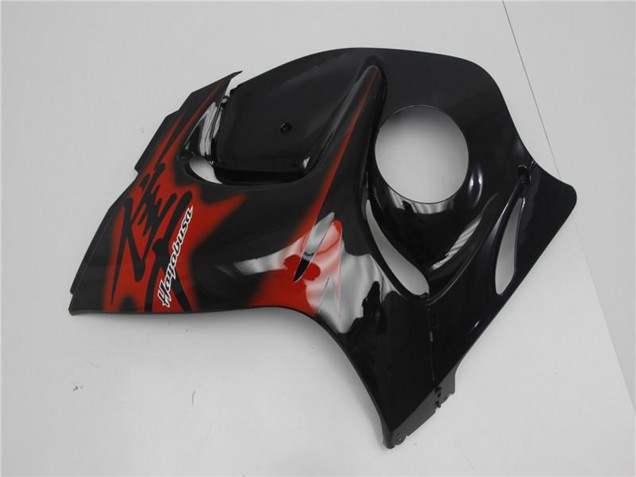 Beste Suzuki GSXR 1300 Hayabusa Motorrad Verkleidung 2008-2020 - Glanzendes Schwarz Rot
