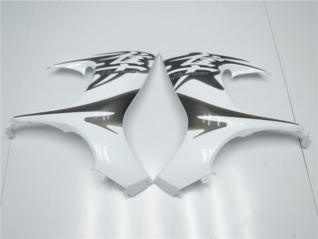 Beste Suzuki GSXR 1300 Hayabusa Motorrad Verkleidung 2008-2020 - Weiss