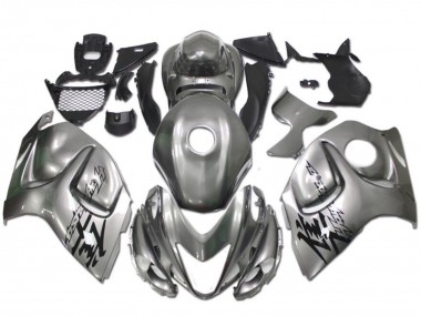 Beste Suzuki GSXR 1300 Hayabusa Motorrad Verkleidung 2008-2020 - Silber