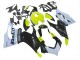 Beste Ducati Panigale V2 Motorrad Verkleidung 2020-2024 - Weiss Limetten Grun Glanzendes Schwarz Stein Dinse VR 46