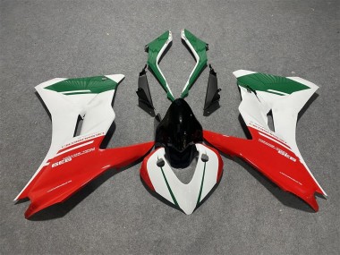 Beste Ducati Supersport 939/939S Motorrad Verkleidung 2017-2022 - Weiss Rot Grun
