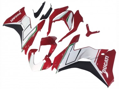 Beste Ducati Supersport 939/939S Motorrad Verkleidung 2017-2022 - Weiss Rot Schwarz Grun