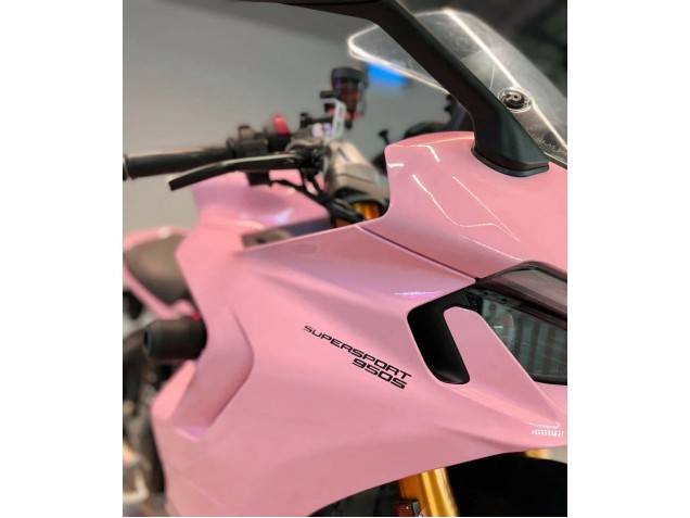 Beste Ducati 2021-2024 Ducati Supersport 950/950S Motorrad Verkleidung 2021-2024 - Rosa Schwarz