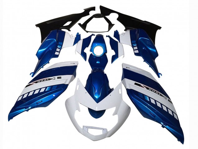 Beste BMW K1200S Motorrad Verkleidung 2005-2010 - Weiss Blau